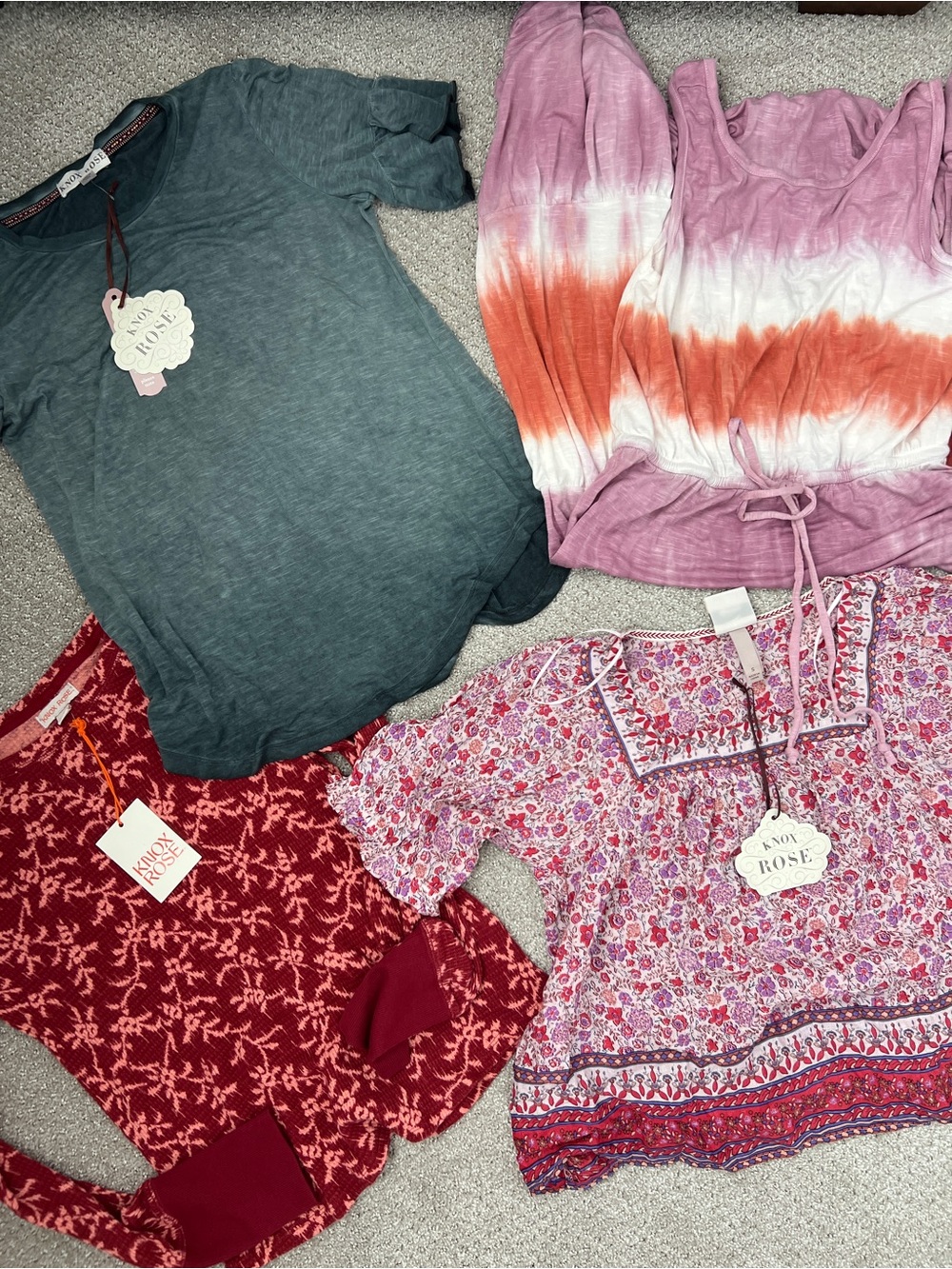 LOT!! 4 NWT Knox Rose Tops/ Dress
